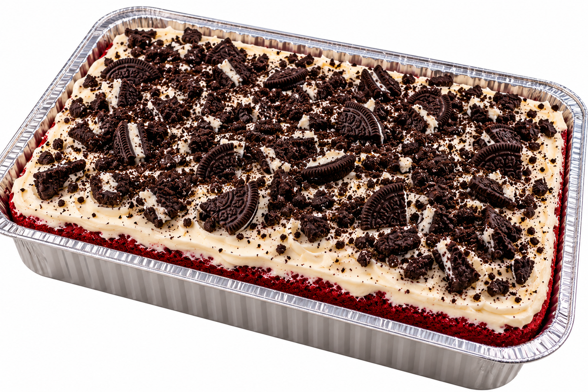 Oreo Red Velvet Sheet Cake